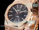 Swiss Replica OMF Frosted Gold Audemars Piguet Royal Oak 15400 Rose Gold Black Face Watch (4)_th.jpg